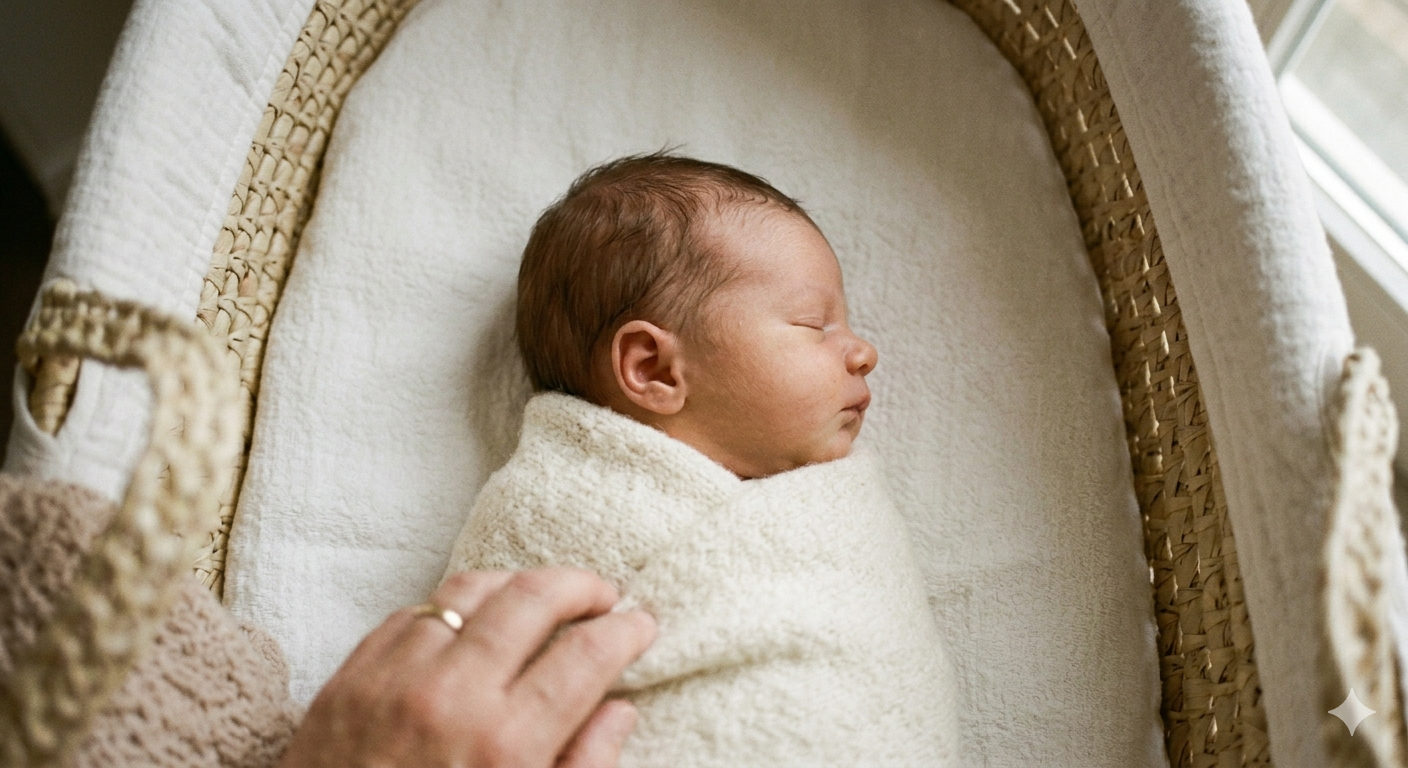 Bébé endormi avec la tête toujours tournée du même côté