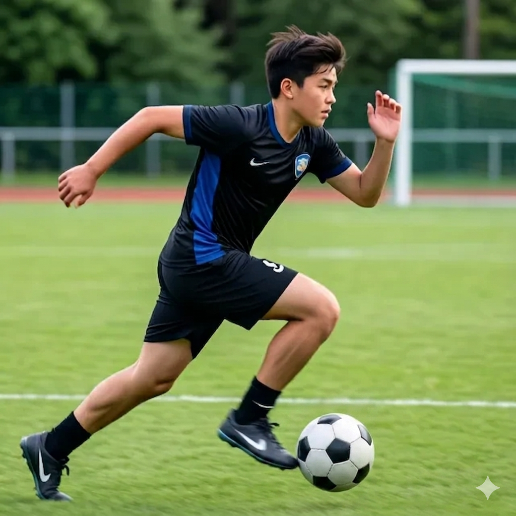adolescent football sprint blessure genou croissance risque ostéopathie