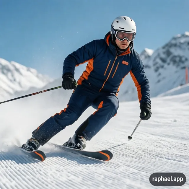 Skieur alpin en piste, blessures fréquentes au ski