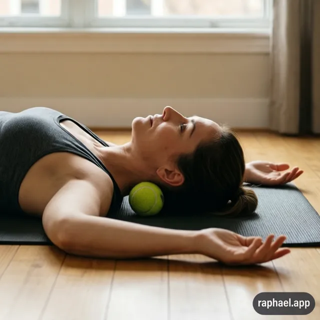 Technique d'auto-relâchement sous-occipital pour soulager les tensions liées au stress