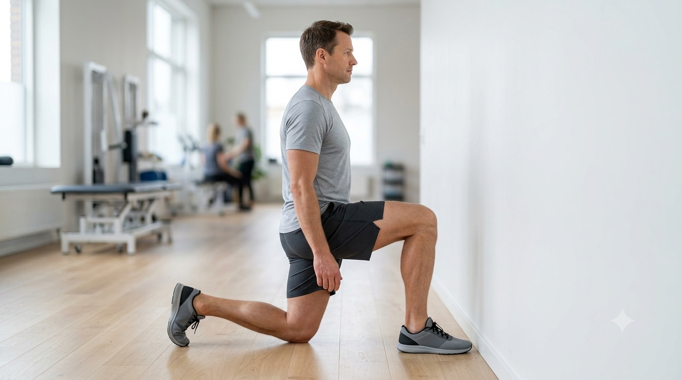 Mobilité de cheville en fente — dorsiflexion active lunge test