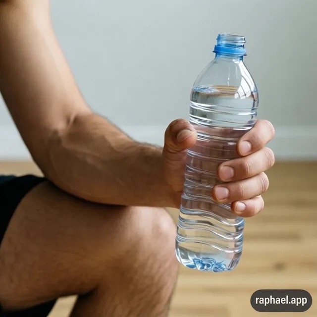Avant-bras sur cuisse, poignet en extension contrôlée avec charge légère — renforcement concentrique préhension