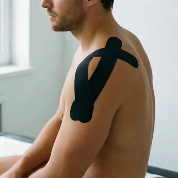 Kinesio taping épaule coiffe des rotateurs