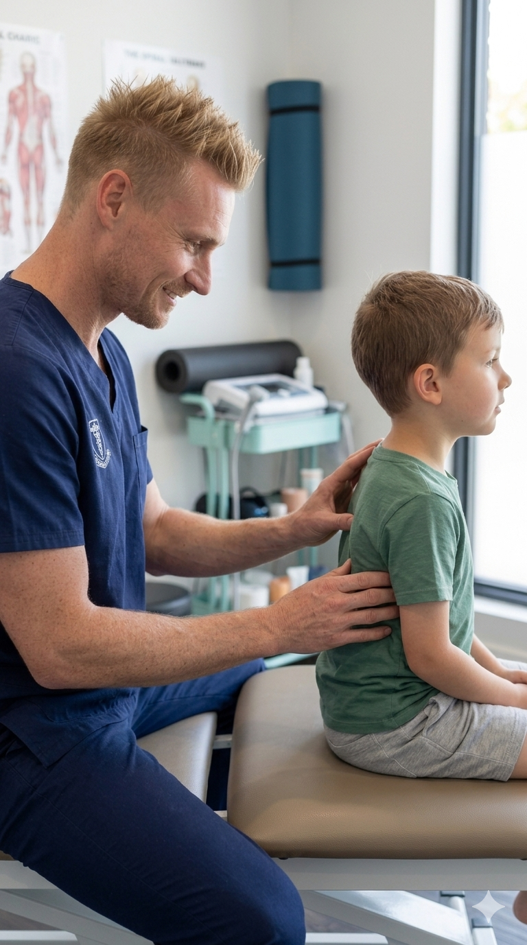 Consultation ostéopathique pour un enfant - bilan postural