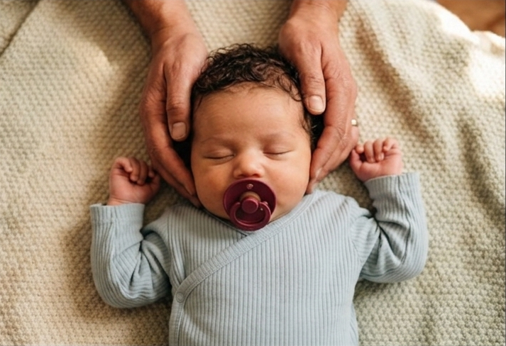 Consultation d'ostéopathie pédiatrique sur un nourrisson