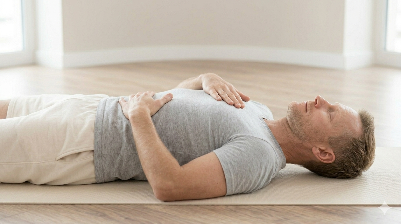 Exercice de respiration diaphragmatique pour réduire le stress et le cortisol