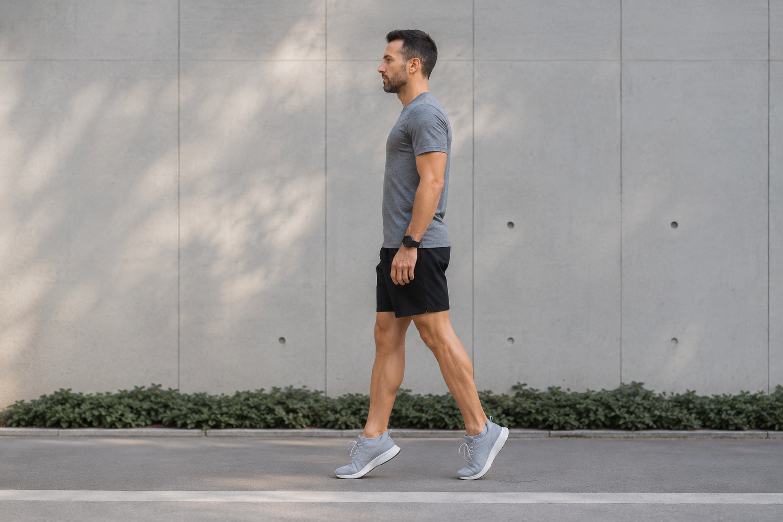 Marche sur les orteils puis sur les talons — activation complète du pied