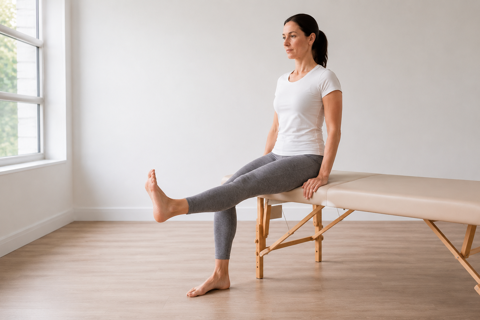Flexion-extension passive de cheville — rééducation ski